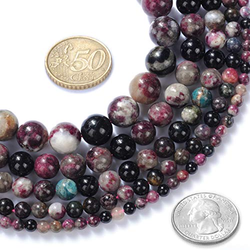 12 mm natürlicher bunter Turmalin-AB-Edelstein, rund, lose Perlen, Kristallstein, Armband, Halskette, Zubehör, Basteln für Schmuckherstellung, DIY, 1 Strang, 38,1 cm 12 mm natürlicher bunter Turmalin-AB-Edelstein, rund, lose Perlen, Kristallstein, Armband, Halskette, Zubehör, Basteln für Schmuckherstellung, DIY, 1 Strang, 38,1 cm von Generisch