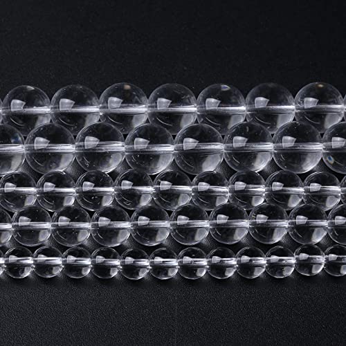 120 Stück 6 mm weiße Kristall-Quarzglasperlen, Naturstein, runde lose Perlen für Schmuckherstellung, DIY, Armband, Halskette, 2 Stränge, 81,3 cm 120 Stück 6 mm weiße Kristall-Quarzglasperlen, Naturstein, runde lose Perlen für Schmuckherstellung, DIY, Armband, Halskette, 2 Stränge, 81,3 cm von Generisch