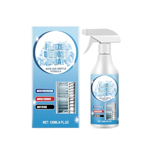 120 ml Zweck Enteisung & Auftauen Spray Gefrierschrank Eismaschine Auto Fenster Wasserhahn Schnell & Effizient Glr430 (Blau, 12 x 8 x 6 cm) von Generisch