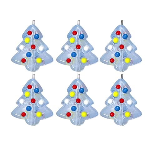 15 mm Weihnachtsbaum-Perlen, handgefertigt, Kunstharz, Tropfkette, Material, Zubehör, Glasperlen, gezeichnet, R1V6, Ölmobil von Generisch