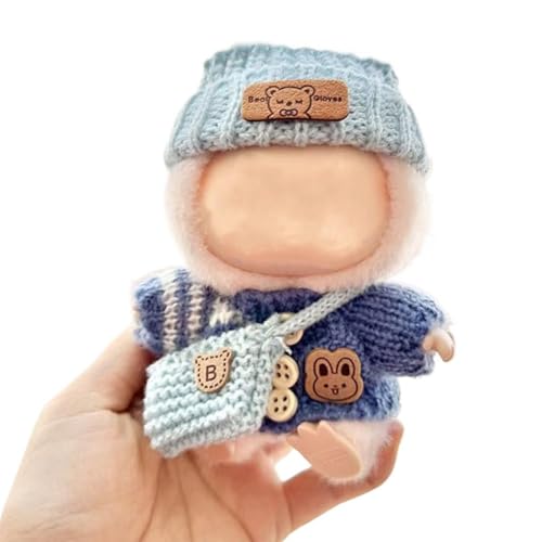 17 cm Puppenkleidung – Kawaii-Chic-Stil für 17 cm große Puppen, niedliche Kleidung für Puppen, einzigartiger Stil, Puppenkleidung geeignet für 17 cm Puppenzubehör-Set, 1 Pullover + 1 Tasche + 1 Kapuze 17 cm Puppenkleidung – Kawaii-Chic-Stil für 17 cm große Puppen, niedliche Kleidung für Puppen, einzigartiger Stil, Puppenkleidung geeignet für 17 cm Puppenzubehör-Set, 1 Pullover + 1 Tasche + 1 Kapuze von Generisch