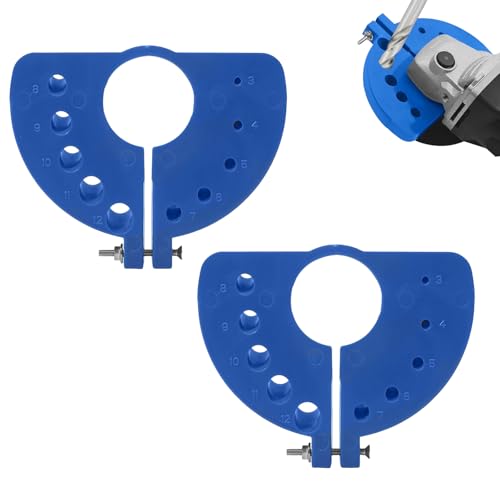 2 Stück Bohrerschärfer für Alle Bits, Mehrzweck-Bohrer-Schleifmaschine, Power-Bohrer-Schleifgeräte, Multispezifizierungs-Bohrerschleifgeräte, Winkelschleifer Metall-Bohrer Für Alte Bohrer (Blau) von Generisch