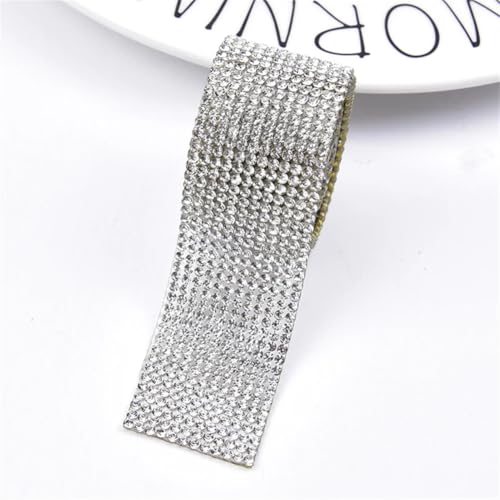 2 mm dickes Band zum Aufbügeln auf Glas, Strass, Hot Fix, selbstklebendes Band für Hochzeitsdekoration, Strass, Hot Fix, 91 cm von Generisch