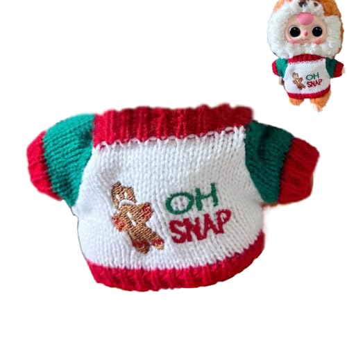 20 cm Puppenkleidung Pullover | Stoffpuppenkostüm | Weihnachtsthema Kleidung für gefüllte Puppen, süße Puppe Dress-up Kleidung Outfit von Generisch