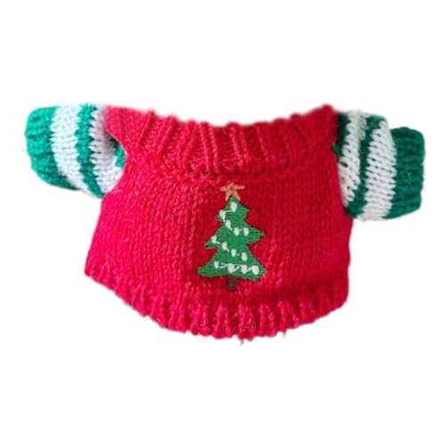 20 cm Puppenkleidungspullover, 20 cm Plüschpuppenkleidungspullover - Plüschpuppen-Anziehkleidung,Weihnachtskleidung für Stoffpuppen, süßes Puppen-Kleidungs-Outfit von Generisch