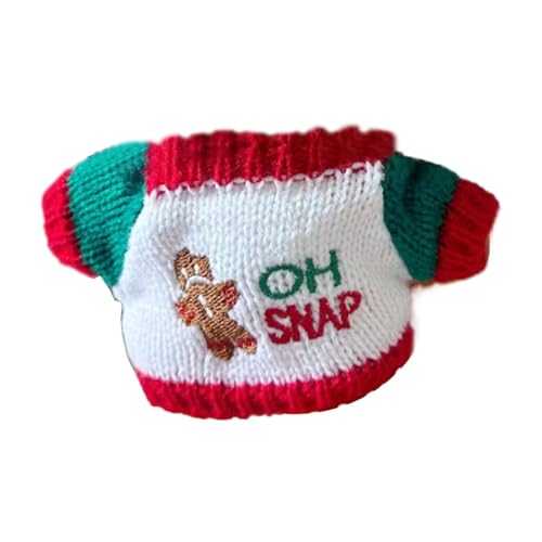 20 cm Puppenpullover – niedliches Puppen-dekoratives Outfit, Plüschpuppenkleidung, Weihnachtsthema, Puppenzubehör, Kleidung für Plüschpuppen von Generisch