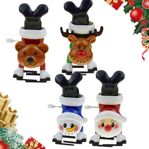 2024 New Christmas Wind Up Toys, 8PCS Christmas Stocking Stuffers Wind Up Toys Christmas Toys Funny Toys Party Gifts for Christmas Party Favors Goody Bag Filler (1X) von Generisch