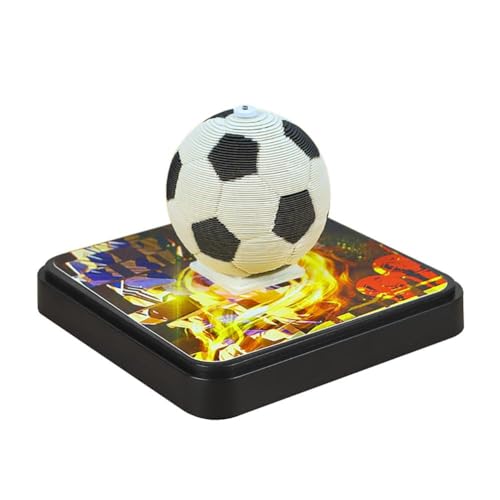 2025 Fußball 3D Memo Pad Kalender Abreißen Papier Skulptur Notizblock Notizen Kalender Stück T5T5 für Geburtstag Notizblock Zeit von Generisch