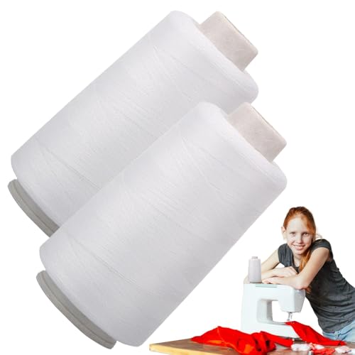 2200 Meter Sewing Spool, Quilting Supplies Thread, Fabric Repair Thread Spool, Machine Sewing Polyester, Overlock Fabric Sewing, Polyester Quilting Spool, Heavy Duty Fabric Thread for Quilting von Generisch