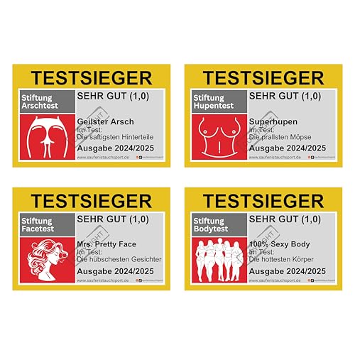 240x Männer Testsieger Malle Sticker Set/Malle Aufkleber Set/Ballermann Sticker/Party Sticker/Sauf Sticker/Mallorca (5,5 x 8,5, 240, stück) von Generisch