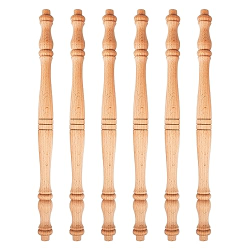 25 Stück europäische dekorative unlackierte Baluster-Spindeln aus Holz, 26,7 cm, für Treppenhäuser, Möbel, Holzbearbeitung, Handwerk, Heimwerker von Generisch