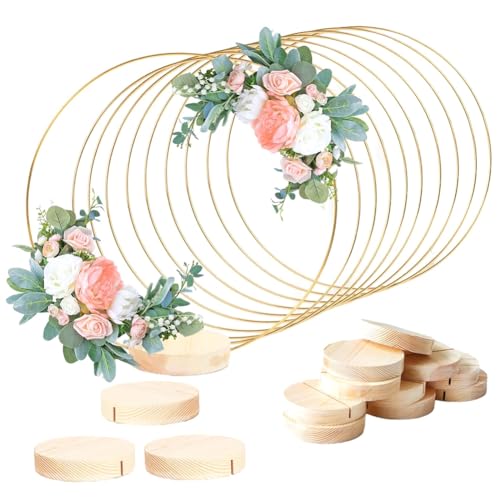 30,5 cm große Blumen-Kreolen für Hochzeitsempfang, Set mit 25 Stück, DIY-Tischaufsätze, Ständer, Wandbehang, Basteln von Generisch