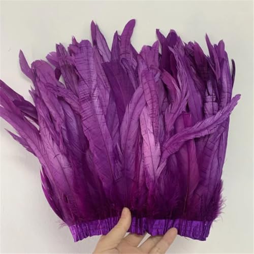 30–35 cm, Schwanzfedern, 10 m, Kleid, DIY-Zubehör für Bastelarbeiten, Band, 25–30 cm, Lila, 30–35 cm 30–35 cm, Schwanzfedern, 10 m, Kleid, DIY-Zubehör für Bastelarbeiten, Band, 25–30 cm, Lila, 30–35 cm von Generisch
