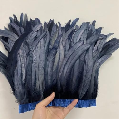 30–35 cm, Schwanzfedern, 10 m, Kleid, DIY-Zubehör für Bastelarbeiten, Band, 25–30 cm, Marineblau, 30–35 cm 30–35 cm, Schwanzfedern, 10 m, Kleid, DIY-Zubehör für Bastelarbeiten, Band, 25–30 cm, Marineblau, 30–35 cm von Generisch