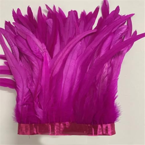 30–35 cm, Schwanzfedern, 10 m, Kleid, DIY-Zubehör für Bastelarbeiten, Band, 25–30 cm, Rosenrot, 30–35 cm 30–35 cm, Schwanzfedern, 10 m, Kleid, DIY-Zubehör für Bastelarbeiten, Band, 25–30 cm, Rosenrot, 30–35 cm von Generisch