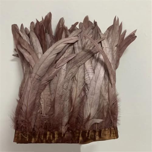 30–35 cm, Schwanzfedern, 10 m, Kleid, DIY-Zubehör für Bastelarbeiten, Band 25–30 cm, Kaffee, 30–35 cm 30–35 cm, Schwanzfedern, 10 m, Kleid, DIY-Zubehör für Bastelarbeiten, Band 25–30 cm, Kaffee, 30–35 cm von Generisch