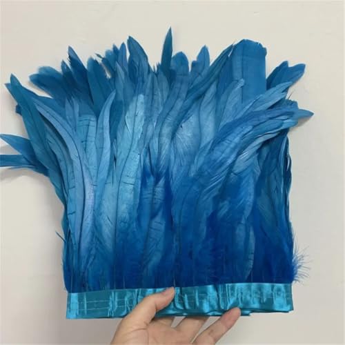30–35 cm, Schwanzfedern, 10 m, Kleid, DIY-Zubehör für Bastelarbeiten, Band 25–30 cm, Seeblau, 30–35 cm 30–35 cm, Schwanzfedern, 10 m, Kleid, DIY-Zubehör für Bastelarbeiten, Band 25–30 cm, Seeblau, 30–35 cm von Generisch