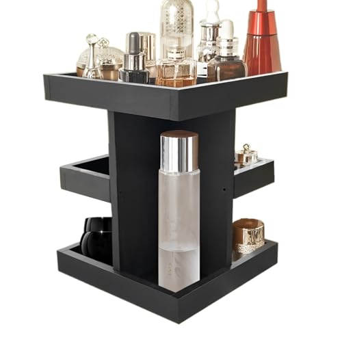 360 -Grad -rotierender Make -up -Organizer, rotierender kosmetischer Organizer Arbeitsplatte | Kosmetikbürsten Organizer,Multifunktions-, verstellbarer Make-up-Halter für Verbandtische von Generisch