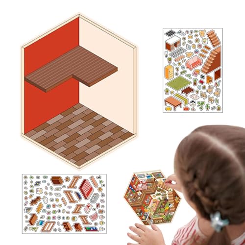 3D-Aufkleber-Szene, gestalten Sie Ihre eigene Raumszene, Planer-Dekoration für Erwachsene und Kinder, Osterkorbfüller, Partygeschenke 3D-Aufkleber-Szene, gestalten Sie Ihre eigene Raumszene, Planer-Dekoration für Erwachsene und Kinder, Osterkorbfüller, Partygeschenke von Generisch