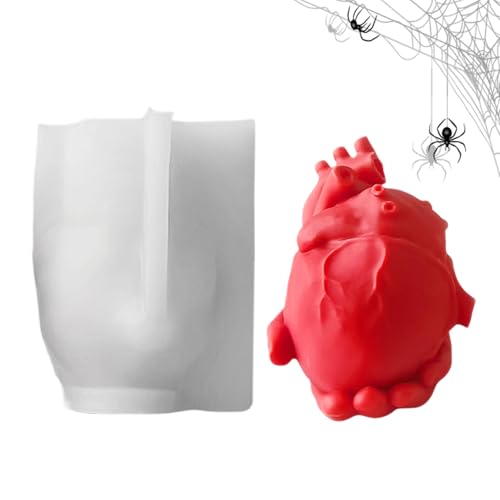 3D Herzform Für Kuchen | Handgefertigte 3D Silikonform Menschliches Herz,Antihaft Handwerkzeug Für Muffins Dessert Ton Zement Schokolade Seife 3D Herzform Für Kuchen | Handgefertigte 3D Silikonform Menschliches Herz,Antihaft Handwerkzeug Für Muffins Dessert Ton Zement Schokolade Seife von Generisch
