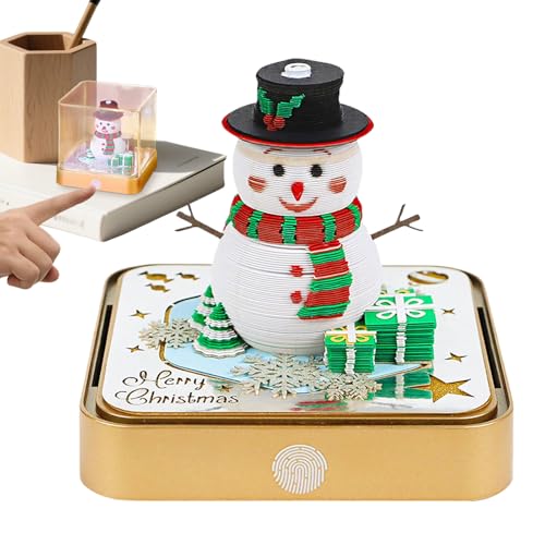 3D -Kalender, Papierschnitzer Notizblock Kalender 2026 - Weihnachts Notizblock Dekoration für Studienschlafzimmer Wohnzimmerschule Desktop Bücherregal Home Küche 3D -Kalender, Papierschnitzer Notizblock Kalender 2026 - Weihnachts Notizblock Dekoration für Studienschlafzimmer Wohnzimmerschule Desktop Bücherregal Home Küche von Generisch