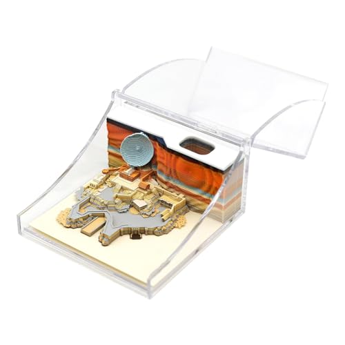 3D-Kunst-Haftnotizen, 3D-Notizblock - Paper Art Artsy Pads 3D-Haftnotizen,Niedliche Haftnotizen, kreative Desktop-Dekorationen für Schlafzimmer, Wohnzimmer, Vitrine, Schreibtisch, Schule, Büros von Generisch