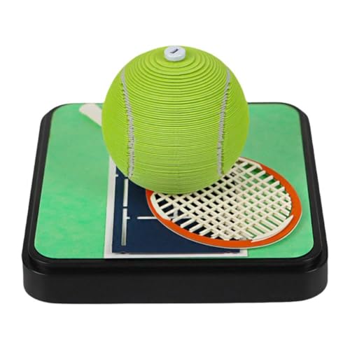 3D Memo Pad Tennis, 3D Notizblock Papier Tear Away Tennis Modell, Time Piece Des Desk Tennis Memo Pad, Kalender Kalender 2025 von Generisch