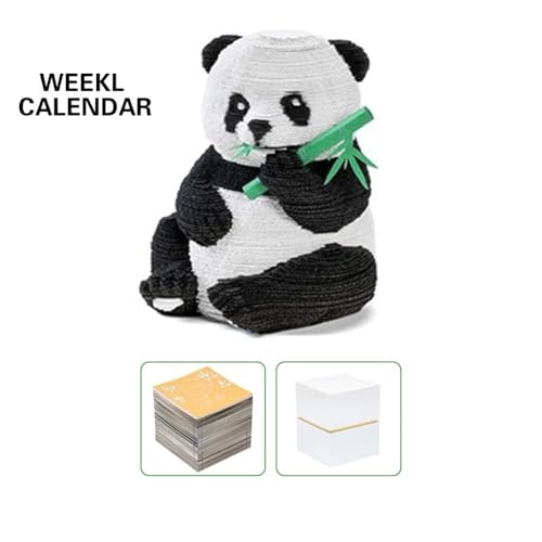 3D-Notizpapier, dreidimensional, Panda, Cartoon, Wohnmodell, Geschenk, Ornamente, Raumhandwerk, handgefertigt, Schlafzimmer, Z7j6 Kalender von Generisch