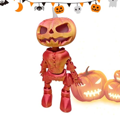 3D-gedruckte Sachen,Halloween-Dekoration - Flexible Bunte Figur,Kreative, im Dunkeln leuchtende, 3D-gedruckte Puppe, Halloween-Dekoration für Schreibtisch, Nachttisch von Generisch