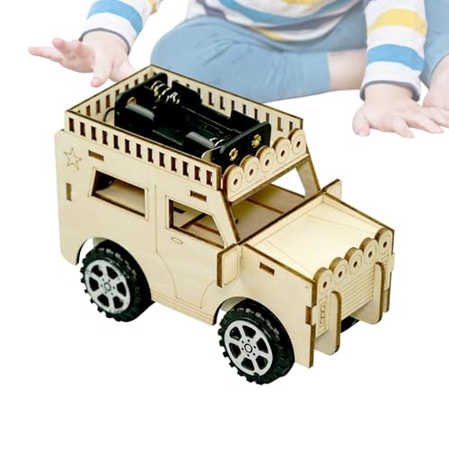 3D puzzlee Rennwagen Modellbau Auto Aus Holz - Holzpuzzle Modellbausatz Basteln Für Erwachsene Und Kinder | Präziser Holzbausatz Für Modellbau-Fans, Nachhaltiges Bastelprojekt Für Kinder von Generisch