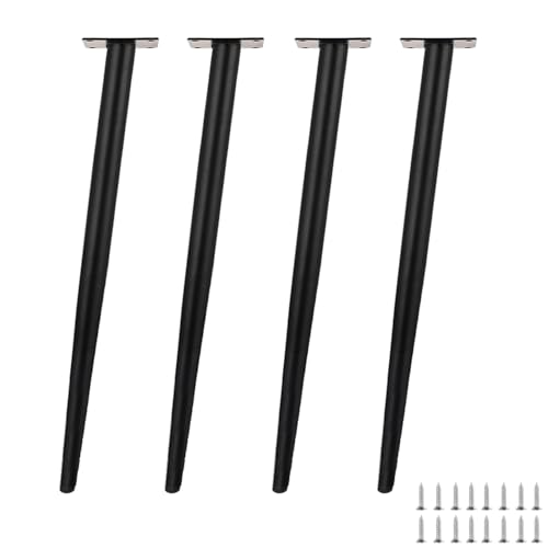 4 Metall-Möbelbeine, 72 cm, schwarz, konisch, Ersatzfüße für Couch, Stuhl, Schrank, DIY-Projekte, inklusive Schrauben, stabile Sofa-Stützbeine, höhenverstellbar 4 Metall-Möbelbeine, 72 cm, schwarz, konisch, Ersatzfüße für Couch, Stuhl, Schrank, DIY-Projekte, inklusive Schrauben, stabile Sofa-Stützbeine, höhenverstellbar von Generisch