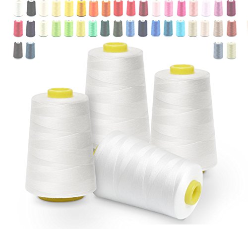 4 Rollen 5000 Yard NäHgarn,Handnähte Nähgarn Nähmaschinengarn Sewing Thread für Nähmaschinen - Nähmaschinengarn Set für Profis und Zuhause von Generisch