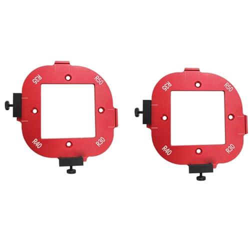 4-in-1-Eckradius-Vorlage aus Aluminiumlegierung, für Bogenwinkel-Positionierung, langlebig und vielseitig (Farbe: Bx2 Stück) von Generisch