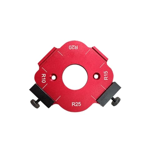 4-in-1-Eckradius-Vorlage aus Aluminiumlegierung, mit Bogenwinkel-Positionierung, ideal für Holzbearbeitungsprojekte (Farbe: Ax1 Stück) von Generisch