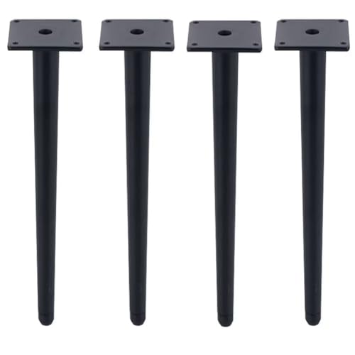 4 schwarze kegelförmige Metall-Möbelbeine, langlebige Ersatzfüße für Sofa, Couch, Stuhl, Schrank und Tisch, verbessern Stabilität und Stil 4 schwarze kegelförmige Metall-Möbelbeine, langlebige Ersatzfüße für Sofa, Couch, Stuhl, Schrank und Tisch, verbessern Stabilität und Stil von Generisch