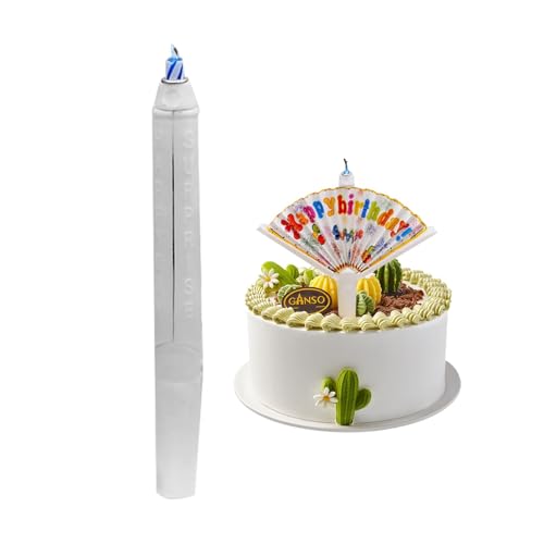 4-teiliges Geburtstagskerzen,Geburtstagskerzen Mit Kreativen Fans Kreative Kerzen Geburtstag Mit Fäche Reusable Novelty Fan Birthday Candle,Internet-Promi-Fan Für Kinder Wünscht Kerze von Generisch