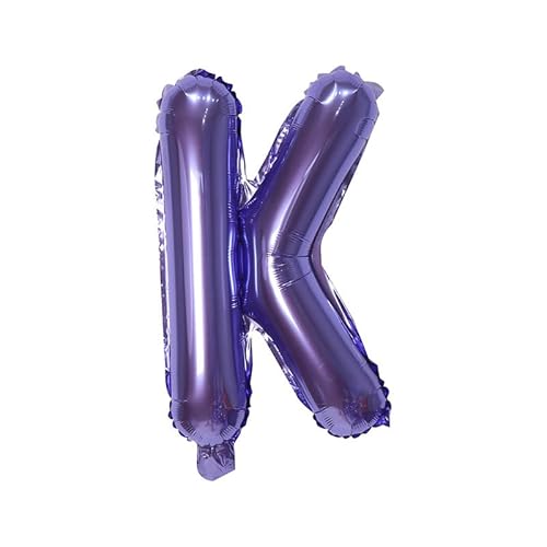 40,6 cm Alphabet Folienballon Geburtstag Hochzeit Party Ballon DIY Dekorationen Luftballons Lila K von Generisch