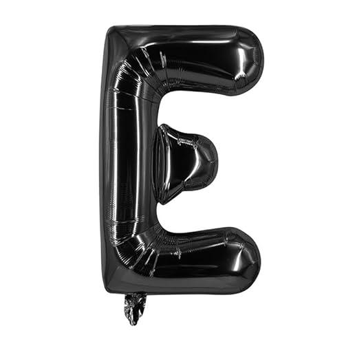 40,6 cm Alphabet Folienballon Geburtstag Hochzeit Party Ballon DIY Dekorationen Luftballons -Schwarz-E von Generisch