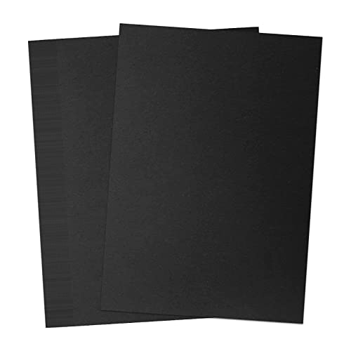 40 Blatt - Fotokarton A4 Papier 350g Schwarz Tonkarton, Schwarzer Karton Pappe, feste Bastelpappe für Cardboard und Scrapbooking von Generisch