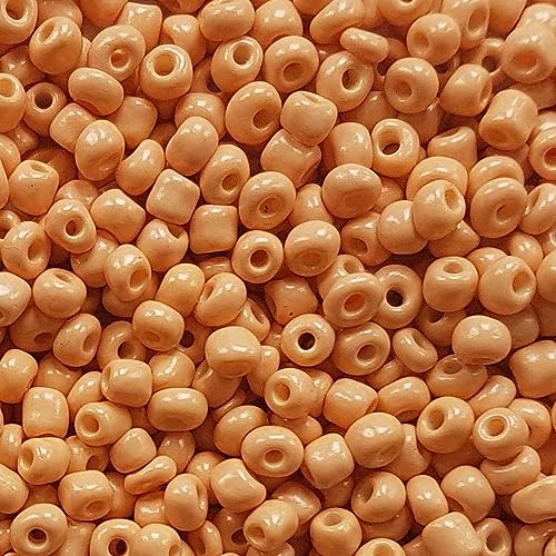 [45,00 Euro/kg] Glasperlen Rocailles desert sun orange Perlen Glas Größe 4mm, Menge 20 Gramm DIY Schmuckherstellung Seed Beads Schmuck von Generisch