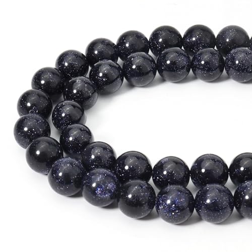 45 Stück 8 mm natürliche blaue Sandstein-Edelsteinperlen, rund, lose Steinperlen für Schmuckherstellung, DIY-Armbänder, Halsketten, U10-KD845 45 Stück 8 mm natürliche blaue Sandstein-Edelsteinperlen, rund, lose Steinperlen für Schmuckherstellung, DIY-Armbänder, Halsketten, U10-KD845 von Generisch