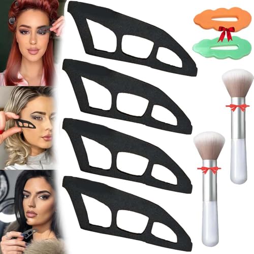 4Pcs Eyetour Eyeshadow Tool,Eyeshadow Assistant,Eyetour Eyeshadow Guide,Reusable Eyeshadow Stencil, Eye Makeup Aid Tool,Quick Make-Up Stencils von Generisch