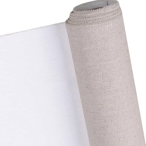 5 m professionelle Blanko-Leinwandrolle, 88 cm breit, Baumwoll-Leinwand für Acryl- und Ölgemälde, Kunstbedarf, perfekt für Künstler und Hobbyisten 5 m professionelle Blanko-Leinwandrolle, 88 cm breit, Baumwoll-Leinwand für Acryl- und Ölgemälde, Kunstbedarf, perfekt für Künstler und Hobbyisten von Generisch