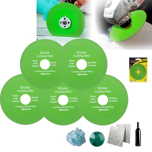 5 pcs Rock Slab Grinding Disc, 1mm Ultra-Thin Diamond Blade for Angle Grinder, Plate Flat Cutting Saw Blade for Stone, Glass, Jade, Crystal, Tile, Ceramic Tile von Generisch