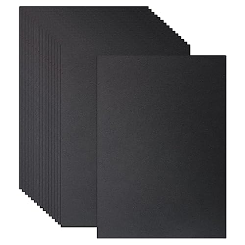 50 Blatt Tonpapier Schwarz A4, 250g Tonkarton Schwarzes Papier Fotokarton Bastelkarton Scherenschnittpapier zum basteln für Fotoalbum Menükarte Bedruckbar DIY kreativ Sein von Generisch