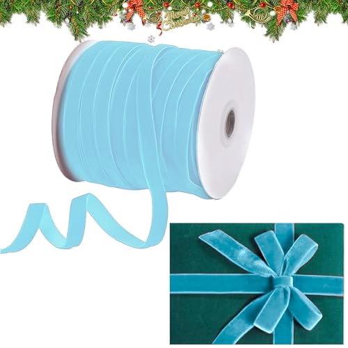 50 Yards Samt Schleifenband Schmuckband Geschenkband Dekoband Für Weihnachten Hochzeit Valentinstag Geschenkverpackung von Generisch