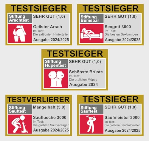 50x JGA/Festival/Après-Ski Sticker Aufkleber - Sauf Party Malle Spaß - Langlebige Sticker/Aufkleber für jeden Anlass - Bumsbar, Saufen von Generisch