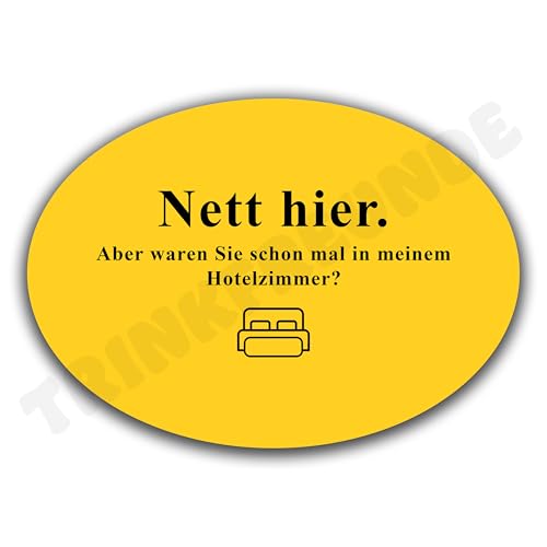 50x Nett hier Hotelzimmer malle accessoires malle sticker Mallorca accessoires lustige sticker aufkleber lustig lustige aufkleber festival sticker party agrar von Generisch