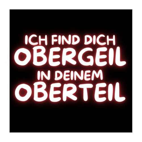 50x Sticker "Obergeil in deinem Oberteil" malle accessoires malle sticker Mallorca accessoires lustige sticker aufkleber lustig lustige aufkleber festival sticker party agrar von Generisch