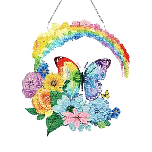 Generisch 5D Diamond Painting Schmetterling Libelle Ornamente Diamant Kunst Kristall Ornament für Home Wanddekoration (Butterfly 07) von Generisch